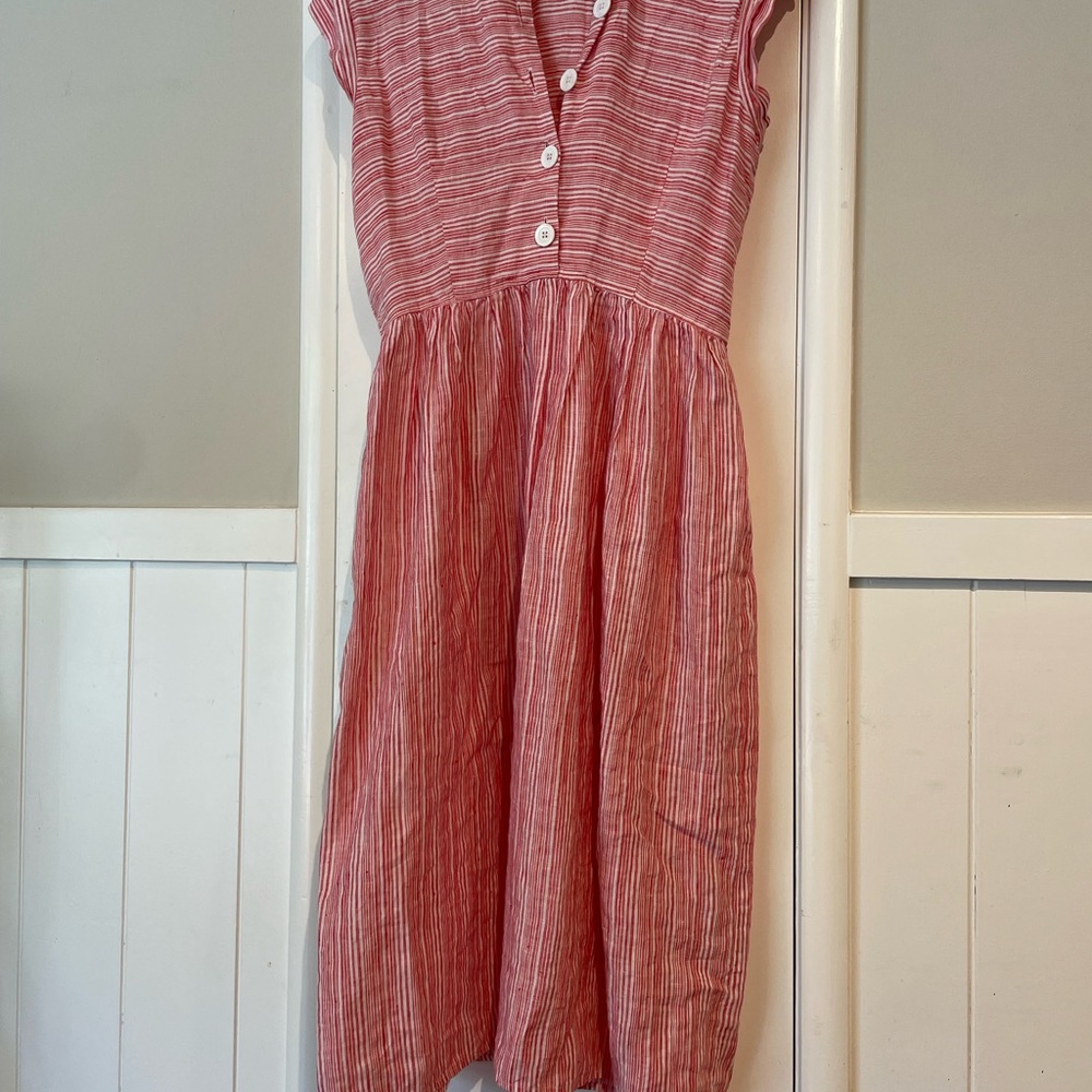 Christy Dawn Piper dress size medium EUC red and white stripe